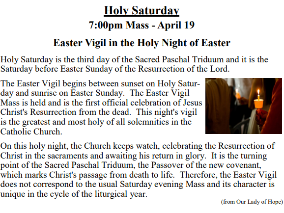 holy Saturday